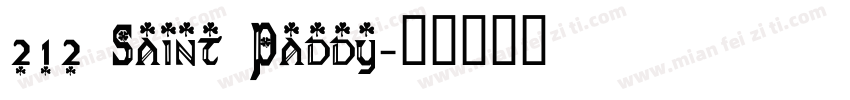 212 Saint Paddy字体转换